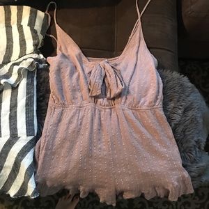 Mauve/blush/dusty rose romper